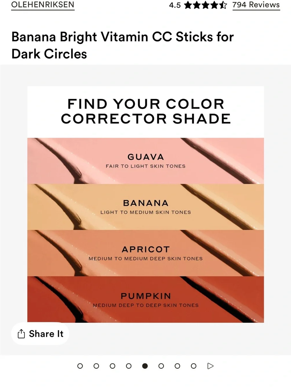 Ole Henriksen Banana Bright Vitamin CC Stick - pumpkin